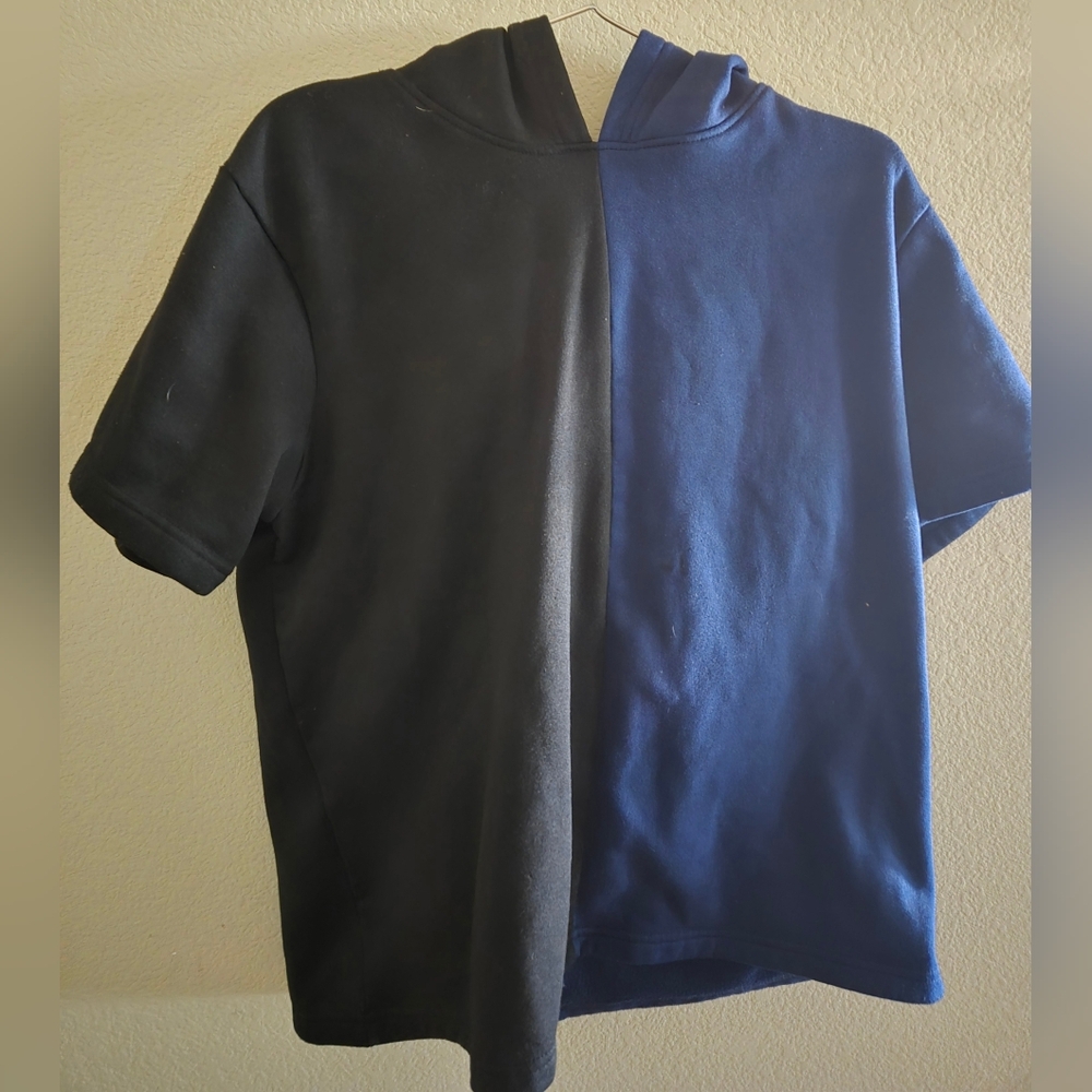 Raw Yarn industries short sleeve hooded T-Shirt
